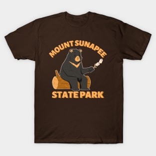 Mount Sunapee State Park Camping Bear T-Shirt